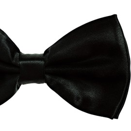 Alex Palaus Collection Stylish Designer Bow Ties - Pre Tied, Adjustable Unisex Bowtie for Men, Women, Boys and Girls (TM) (Black)