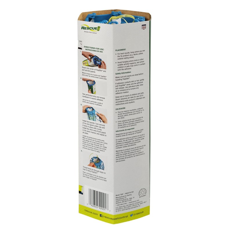Rescue! Non-Toxic Trapstik for Biting Flies with Bird Guard