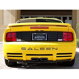 BDTrims Bumper Raised Letters Compatible with 2005-2009 Saleen Models (Glossy Black)