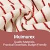 Muimurex Striped Cotton Hand Towels, Quick Dry, Set of 2,15x28