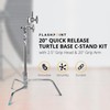 Flashpoint 20" Quick Release Turtle Base C-Stand Kit with 2.5"