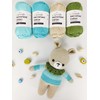 Mercerized Cotton, Natural White, Loopncraft, 50 g, Amigurumi Yarn, Premium,