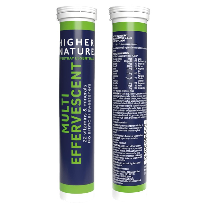 Higher Nature - Multi Effervescent - Over 22 Essential Vitamins