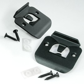 Enhanced Door Silencer Strike Plate with Adhesive Bump Stops - Flexible, Noise Eliminating Solution for Loud Doors No Modifications Install, Stops Slamming Noises (1, Black)