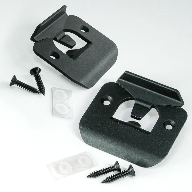 Enhanced Door Silencer Strike Plate with Adhesive Bump Stops -