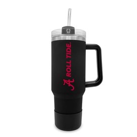 The Fanatic Group University of Alabama 40oz. Tumbler with Handle and Straw - Black