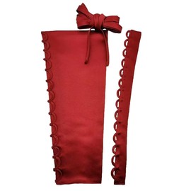 HKARWO - Kit de espalda de corsé para mujer, cierre de satén ajustable, con cordones para vestido de novia formal de graduación, Rojo vino, 10