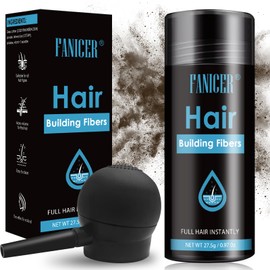 Haarfasern pulver,Streuhaar zur Haarverdichtung,Haarpulver Abdecken von dünnen Haar und Haarausfall,Haarpuder für einen Schütthaar,Haarfaserpulver dichtes Haar für Männer & Frauen,Dunkelbraun