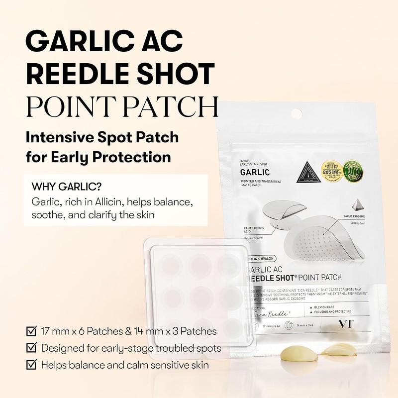 VT COSMETICS Garlic AC Reedle Shot Point Patch, Spot Patch