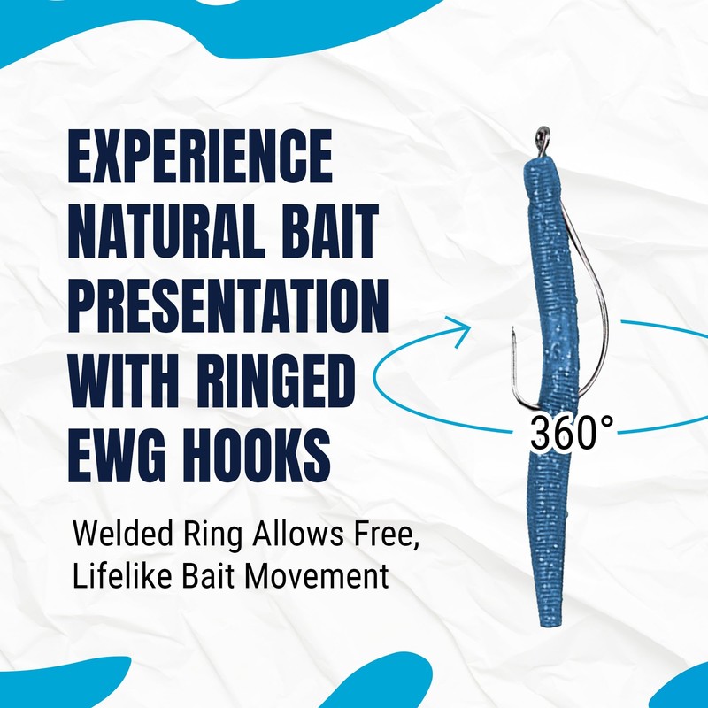 Reaction Tackle EEC Curling Hook - #1/0 Hook