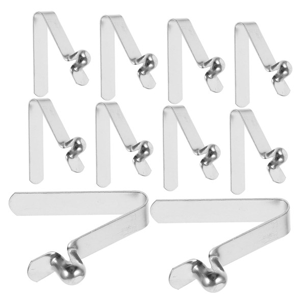 DOITOOL 10pcs Umbrella Repair Spring Snap Clips for Tent Fishing