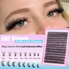 JIMIRE Fluffy Lash Clusters Volume Wispy 50D Thick Mink Eyelash