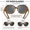 URUMQI Polarized Sunglasses Fit Over Glasses for Women, UV400 Protection