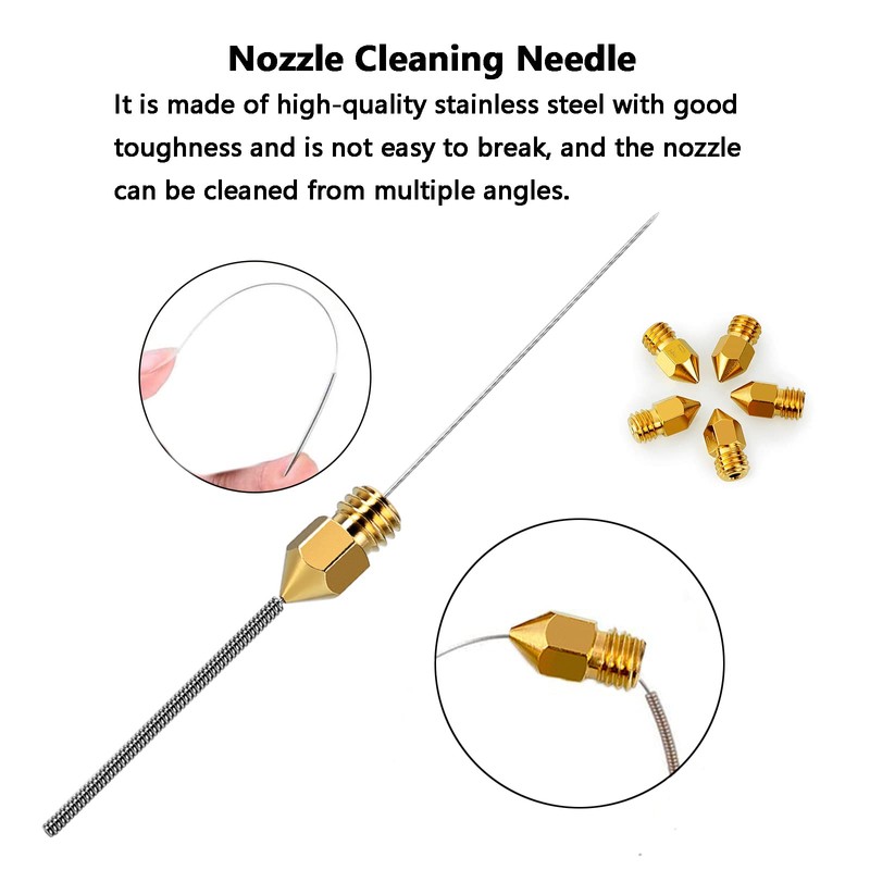 Comgrow 25PCS MK8 Ender 3 V2 Nozzles 0.4MM, 3D Printer