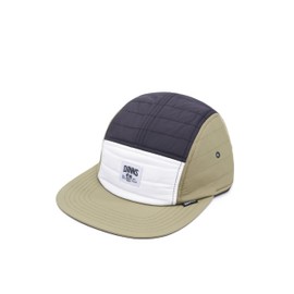 Djinns - Puffy Nylon - 5 Panel Flat Cap Baseball Cap Hat Cap Hat Caps, Black Olive, Unit size