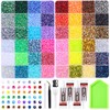 JOLCEEY 52000pcs Nail Art Rhinestones 3mm Bedazzling Kit Flat Back