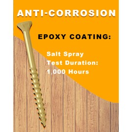 Deck Screws, Exterior Wood Screws #10 x 5 Inch 200 Pcs, Carbon Steel Star Drive and Coarse Threads, Anti-Corrosion, Tan Coated Screws for Decks, Fences and Other Outdoor Use | by IMSCREWS