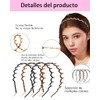 4 Diademas Para Cabello Mujer, Diadema Para Niñas, Tocado Ondulado