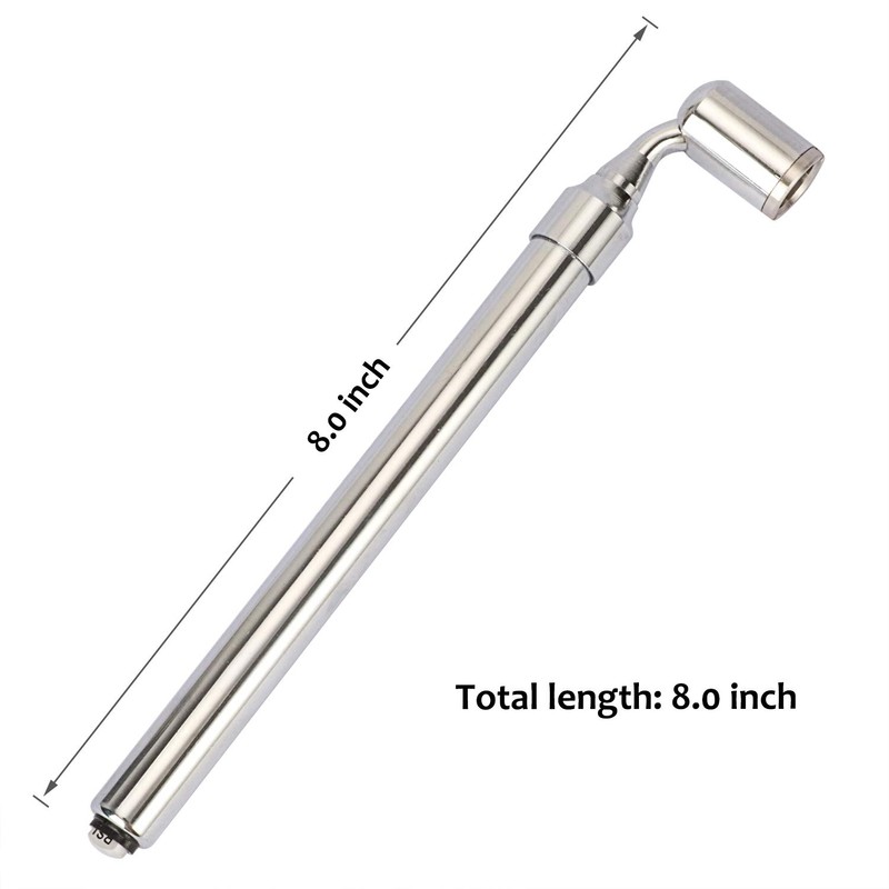 Measureman Heavy Duty Large Bore Dual Head Truck Tire Gauge,