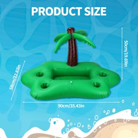 Gosknor Floating Drink Holder for Pool, Coconut Tree Inflatable Floating Drink Holder Cool Summer Pool Parties Supplies Swimming Pools Drinking Floats Inflatable Pools Accessories for Adults
