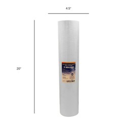 PureT BVB2000005 20x4.5" Water Sediment Filter - NSF Certified - Spun Poly Filter Removes Sediment and Other Organic Debris (5 u Micron Rated)
