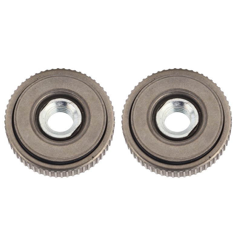 2Pcs Angle Grinder Flange Nut Self Locking M14 50mm Alloy