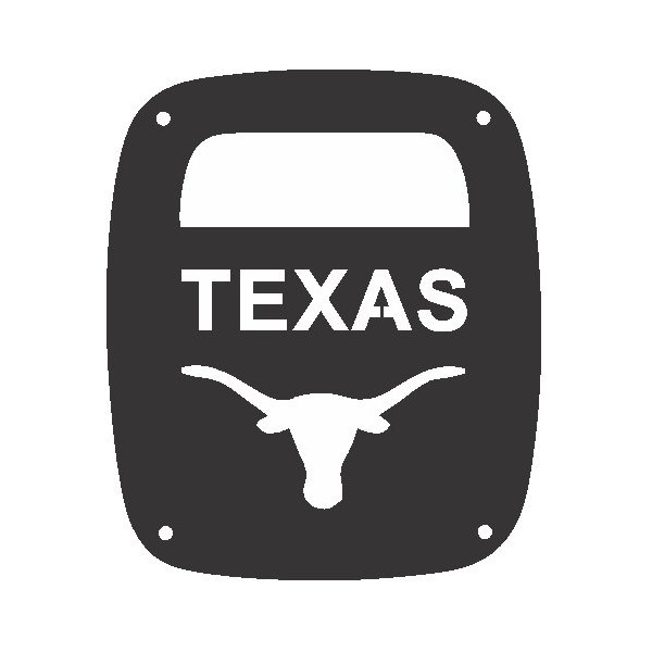 JeepTails Texas Longhorn Tail lamp Light Covers Compatible with Jeep