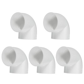 PATIKIL 2" 90 Degree PVC Elbow Fitting, 5 Pcs 2 Way Pipe Fitting Connector Furniture Grade Pipe Corner Connector Adapter for Building Pool Products Greenhouse Garden
