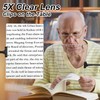 5X Magnifying Glass with Clip for Reading, 10x6 inch Large