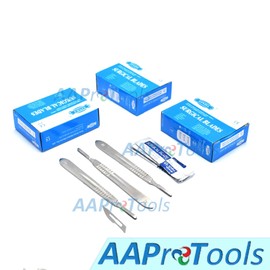 AAProTools 300 Surgi Sterile Scalpel Handle Blades # 23 (3 Free Handle #4)