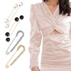 12 PCS Elegant Pearl & Diamond Cinch Clips for Dresses