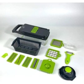 Unbranded Compact 16-in-1 Vegetable Chopper Dicer - Perfect for Meal Prep & Salads