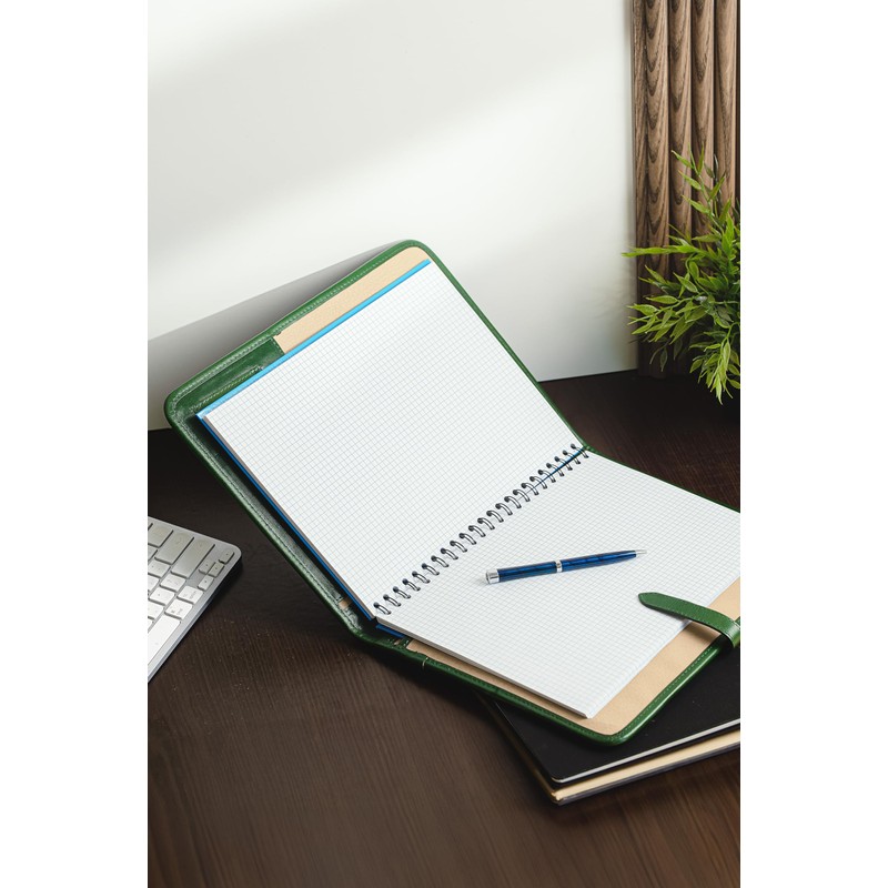 Leather Pad Folio, Executive Folio A4, Genuine Leather Portfolio, Professional