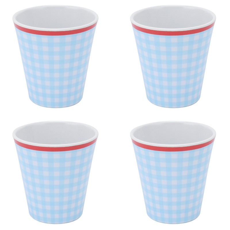 4Pcs/Set Imitation Porcelain Water Cup Originality Beverage Mug for Home