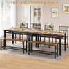 GarveeHome Dining Table Set for 4, 4 Pieces Dining Table