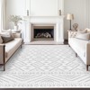 Art&Tuft Area Rugs 8x10, Super Soft Ultra-Thin Moroccan Washable Rug,