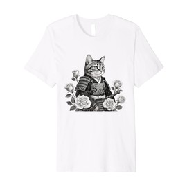 Samurai Cat Dragon Premium T-Shirt