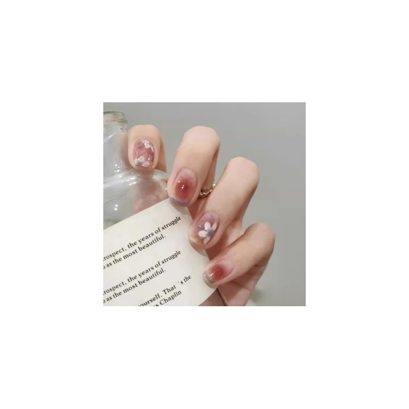 ncip11 False Nail Tip, Short False Nail Tip, Cute, Plain,