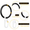 70 x Plastic Rings with Folding Hooks, Plastic Curtain Rings