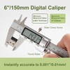 SCITOOLS All-Metal Digital Caliper 0-6" Measuring Tool, Micrometer Caliper with