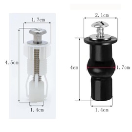 Toilet Seat Lid Screws, 8 Pieces Toilet Seat Fixed Screw for Toilet Top Mounting Hinge Accessories