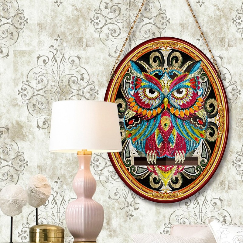 DIY Leather Diamond Painting Diamond Embroidery Crafts Home Hanging Picture