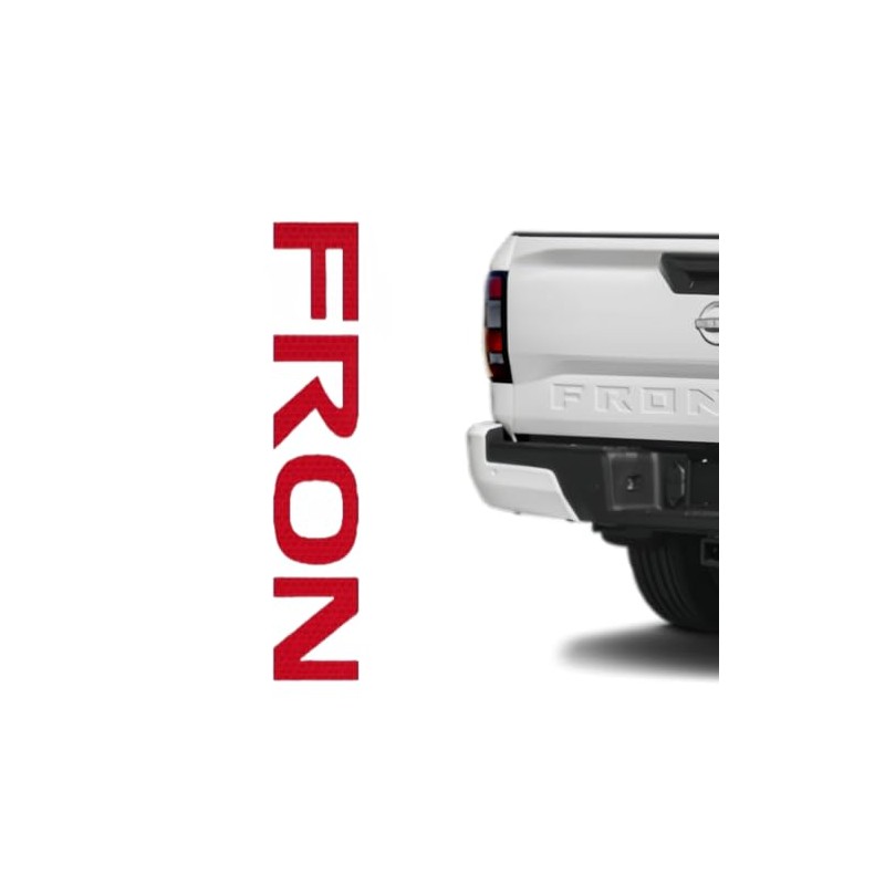 Car Tailgate Letters Reflective Sticker Decal compatable for Frontier 2022