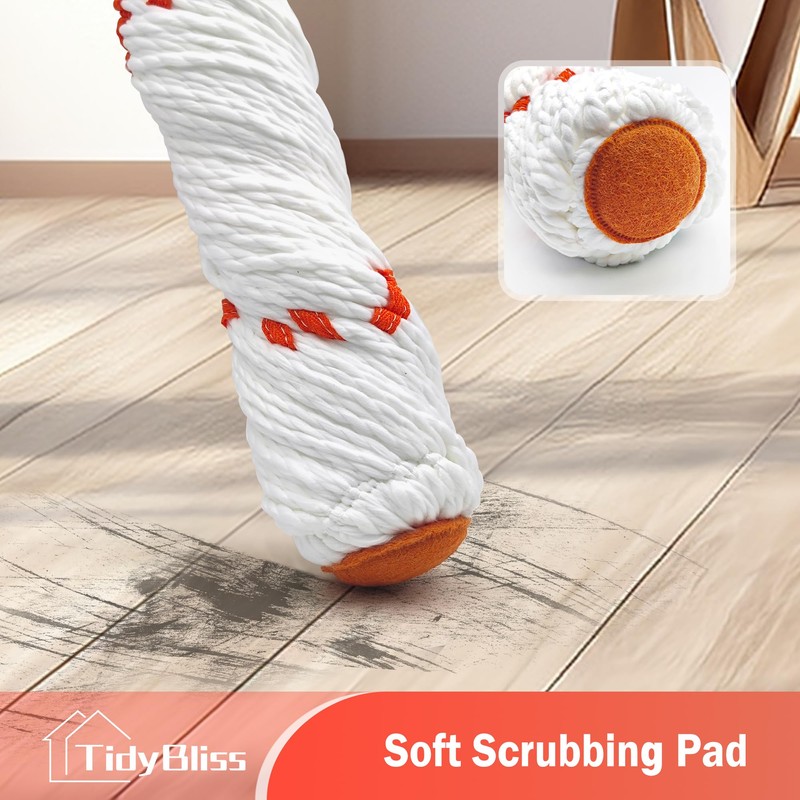 TidyBliss Self Wringing Twist Mop for Floor Cleaning, 57.5 inches
