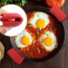 WUMUZAI 4 Pack Silicone Pot Handle Covers, Heat Resistant, Non