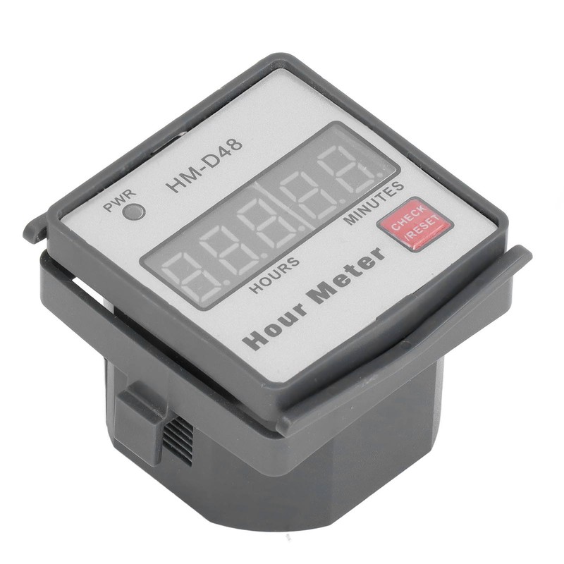 Hour Meter Digital Display Timer ABS Gauge 0‑999.99 Hours Timing