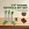 CSOOM 6PCS Keyhole Router Bits Set, 1/4" Shank Router Bit