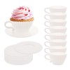 Silicone Muffin Cups for Baking, 16 Pcs Teacup Cupcake Liners,