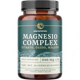 Magnesio Complex Citrato Malato Óxido Suplemento Alimenticio Alta Absorción Digestión Relajación Calambres Piernas Apoyo Sueño Complejo Unidades