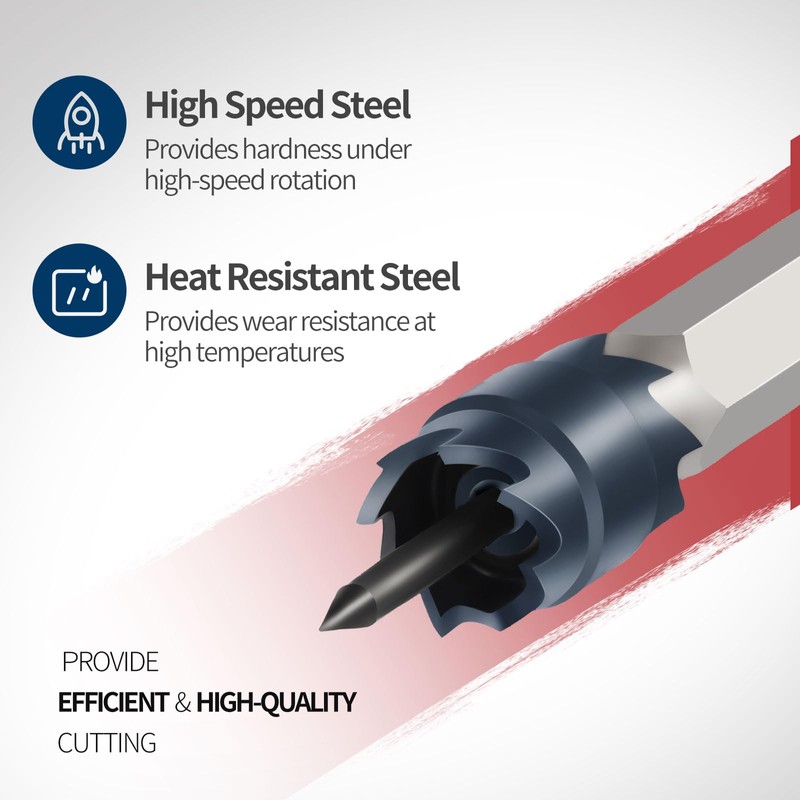 LitartPRO 34PCS Spot Weld Cutter Sets Double Sided 3/8" HSS